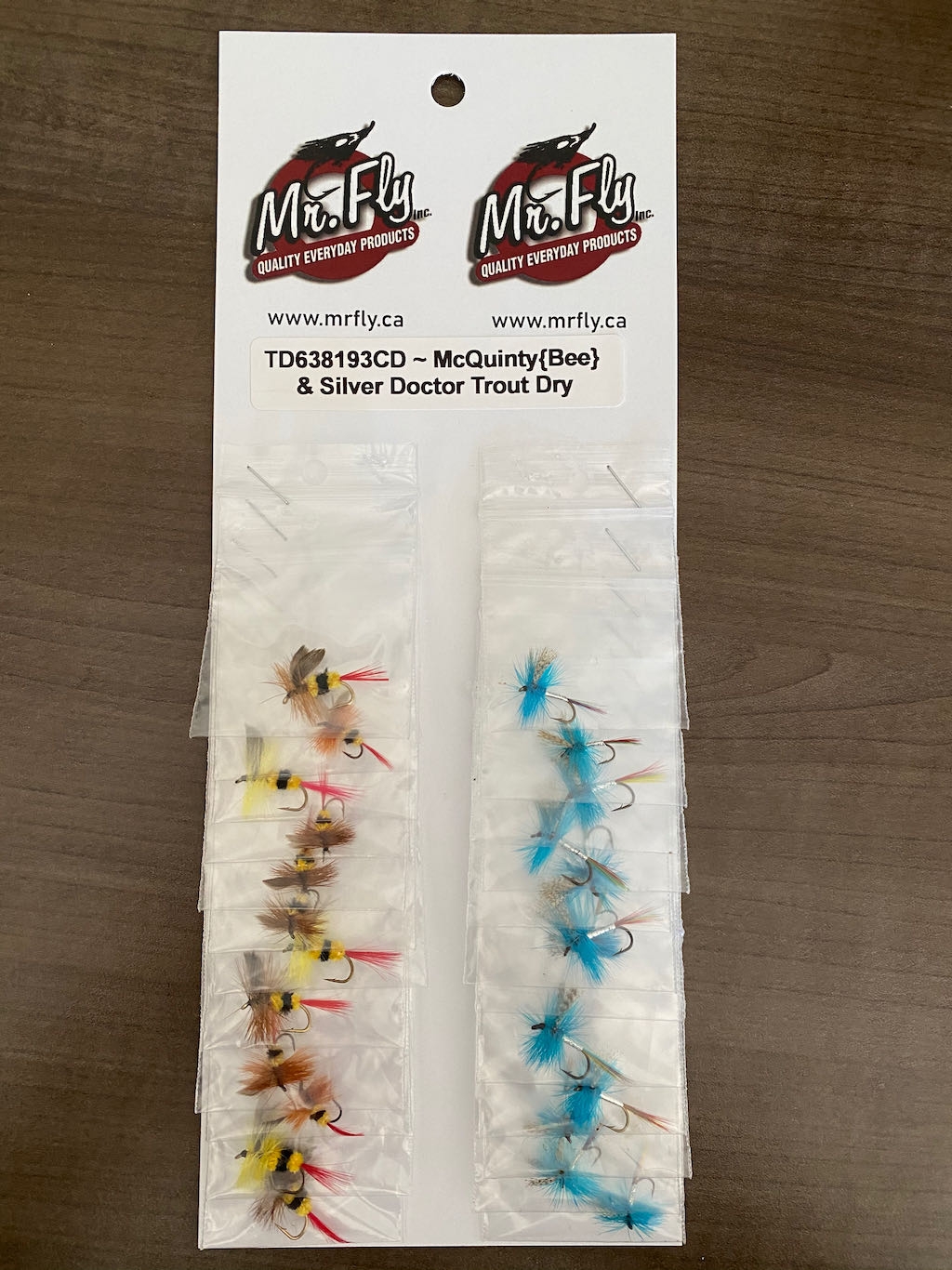 McQuinty {Bee} & Silver Doctor Trout Dry Fly-0