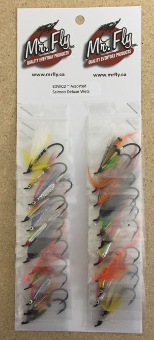 Assorted Fall & Black Salmon Flies-0
