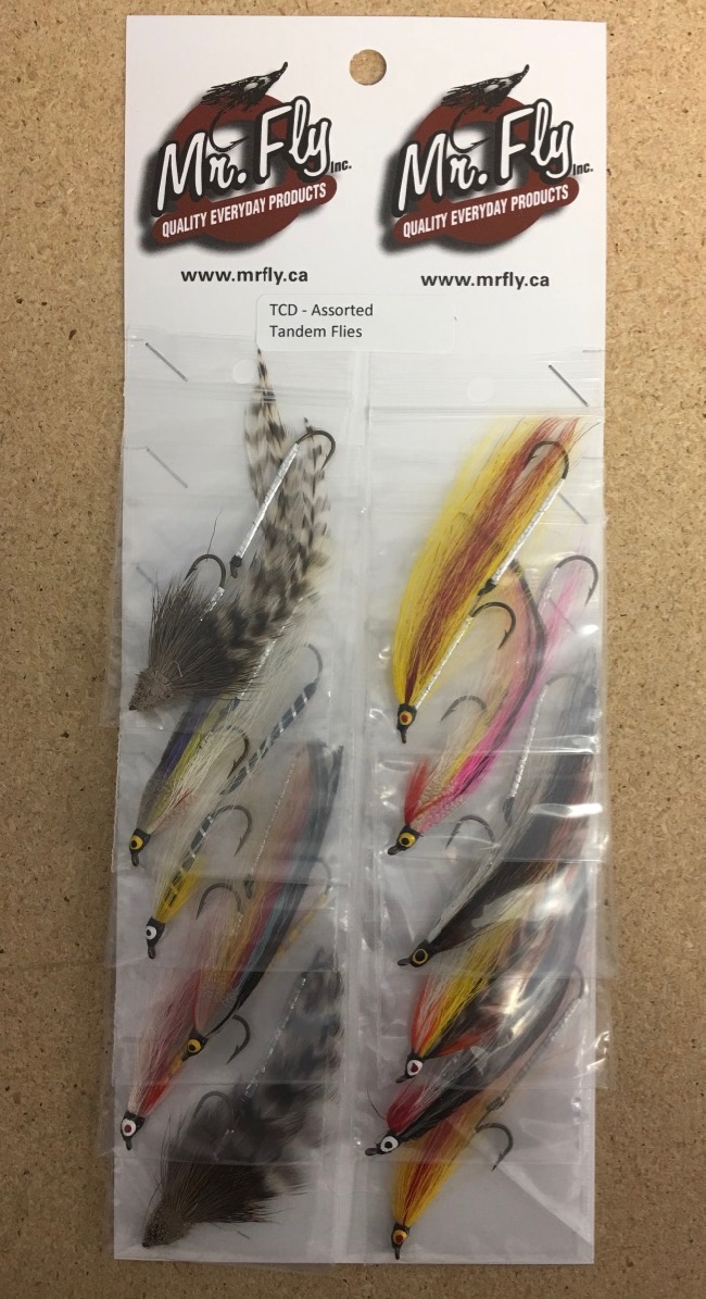 Assorted Tandem Trout Flies ~ 12 per card-0