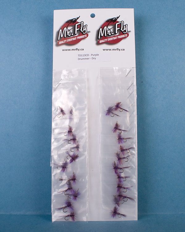 Purple Drummer Trout Dry Fly-0
