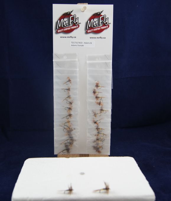 Adams & Female Adams Trout Dry Fly-0