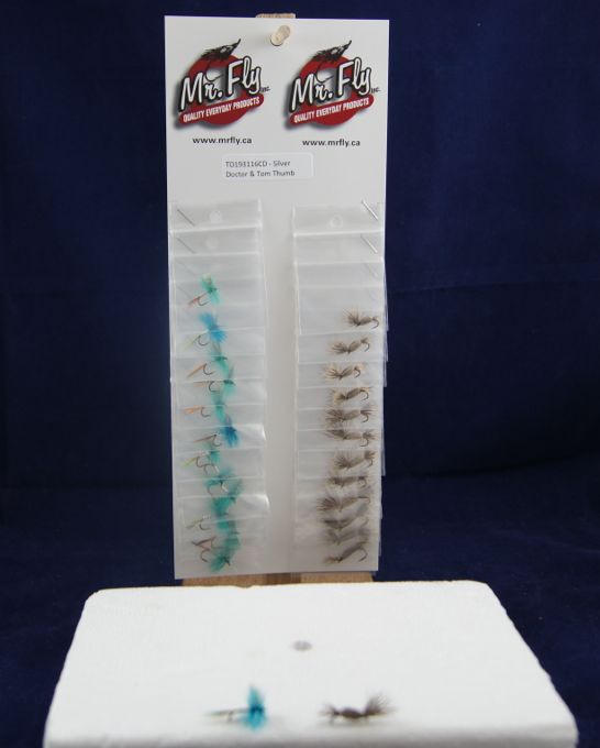 Silver Doctor & Tom Thumb Trout Dry Fly-0