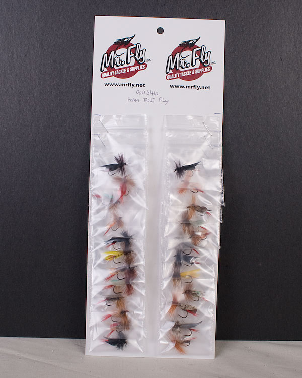 Foam ~ Assorted Colors Trout Dry Fly-0
