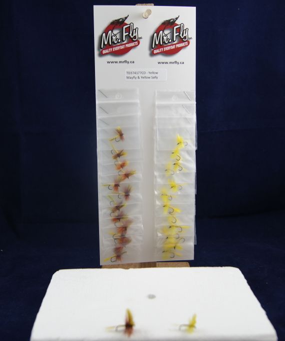 Yellow Mayfly & Yellow Sally Trout Dry Fly-0