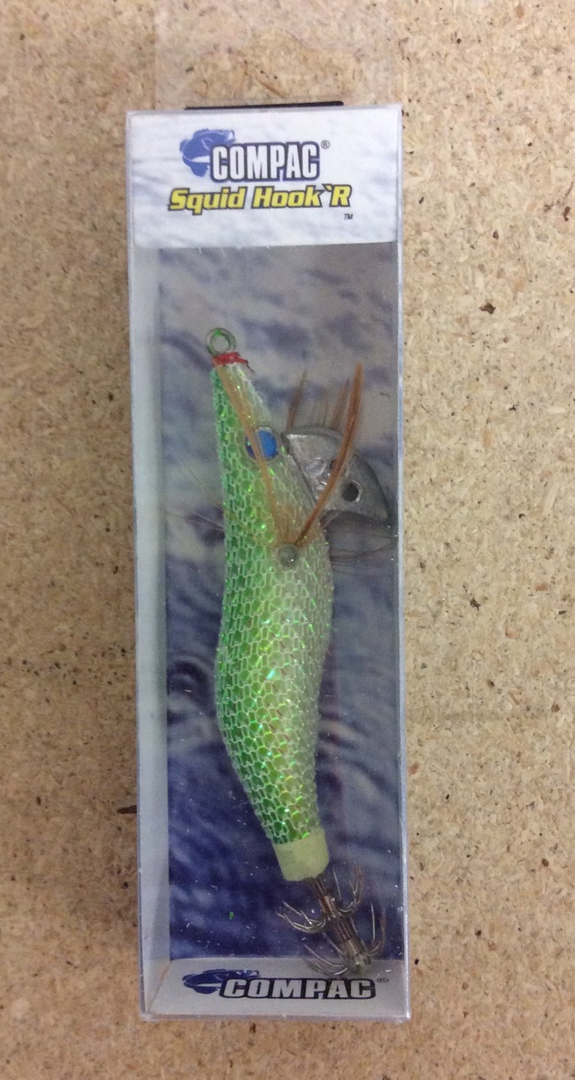 Squid Hook'r Fish Shape Jig - 3-1/4" / 8cm ~ Green-0