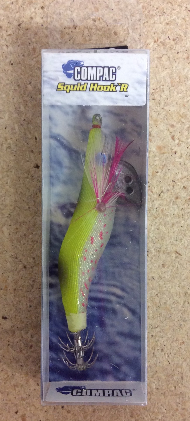 Squid Hook'r Fish Shape Jig - 3-1/4" / 8cm ~ Yellow-0