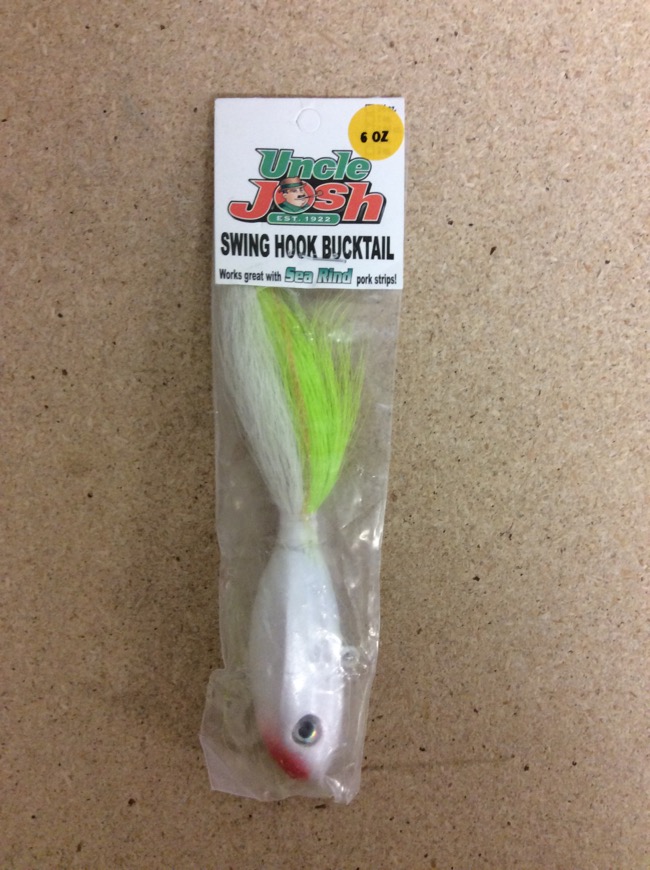 Uncle Josh Swing Hook Bucktail Cod Jig ~ 6oz-0