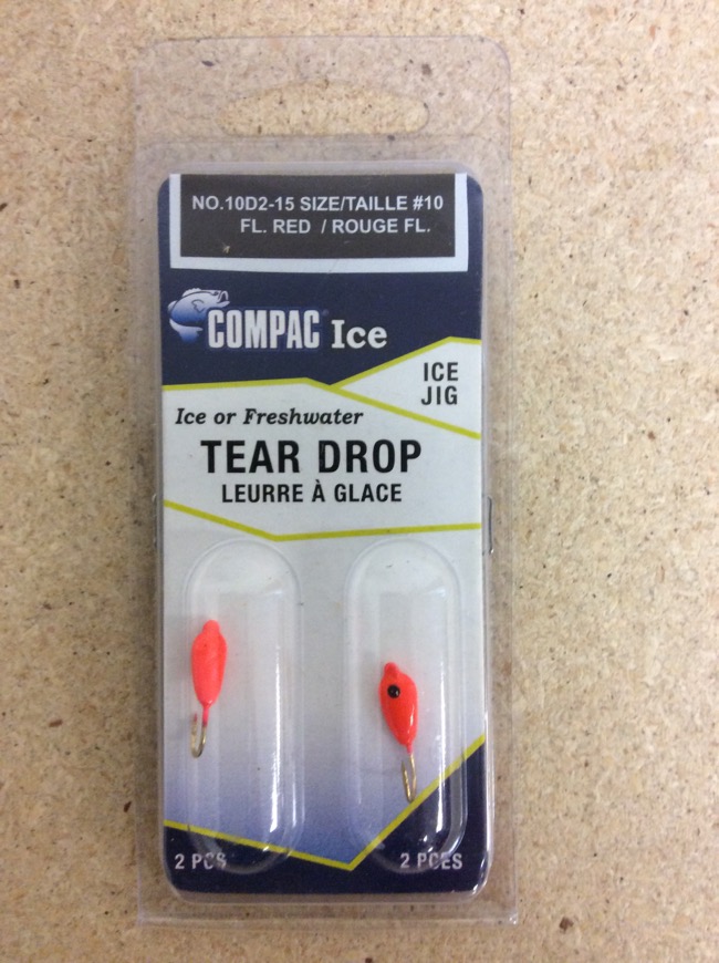 Tear Drops - Size 10 ~ Fluorescent Red-0