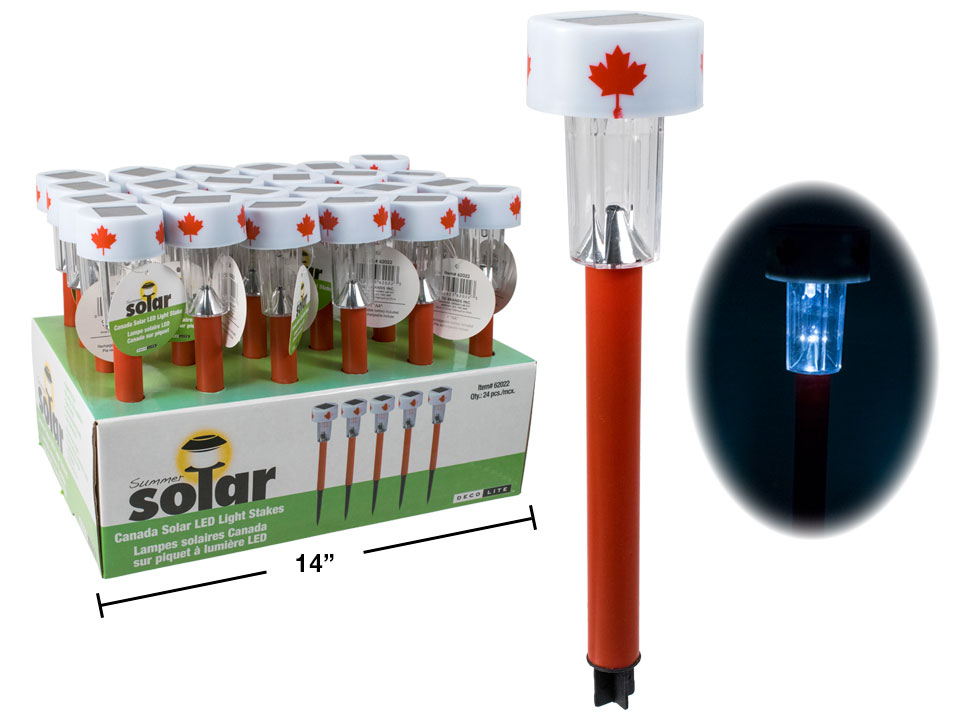 Canada Solar Light Stakes ~ 2.25"-0