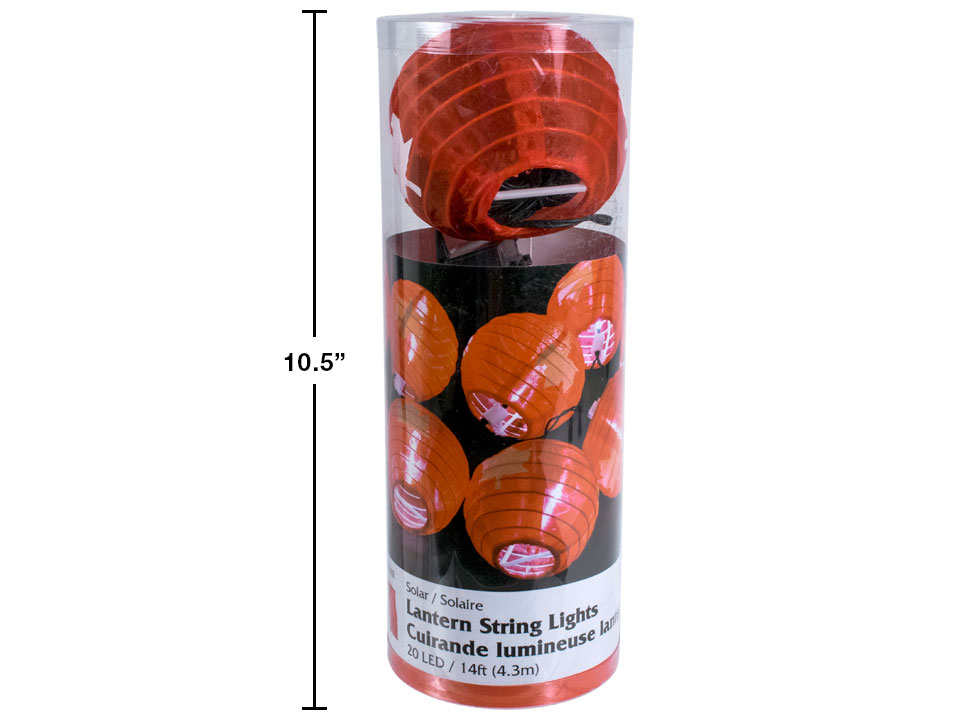 Canada 4" Solar Mini Lantern String Lights ~ 20 lanterns per string-0
