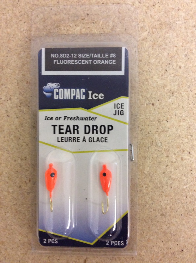 Tear Drops - Size 8 ~ Fluorescent Orange-0