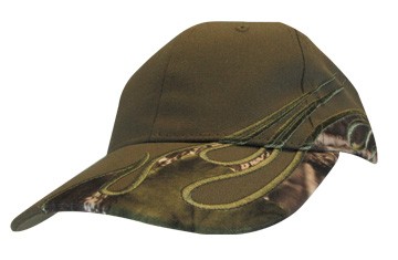 Green Cap w/Camo Flames -0