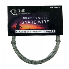 Braided Stainless Steel Snare Wire ~ 20 gauge / 20'-0