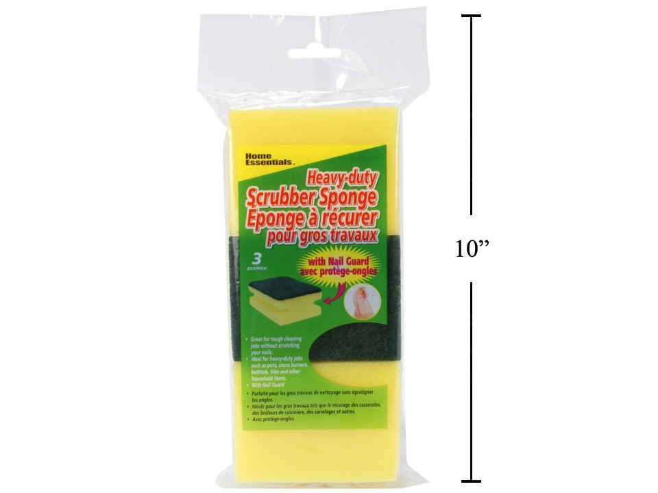 Heavy Duty Scrubber Sponges ~ 3 per pack-0