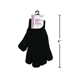 Adult Black Knitted Magic Gloves-0