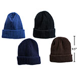 Men's Ribbed Knit Toque with Fleece Lining-0