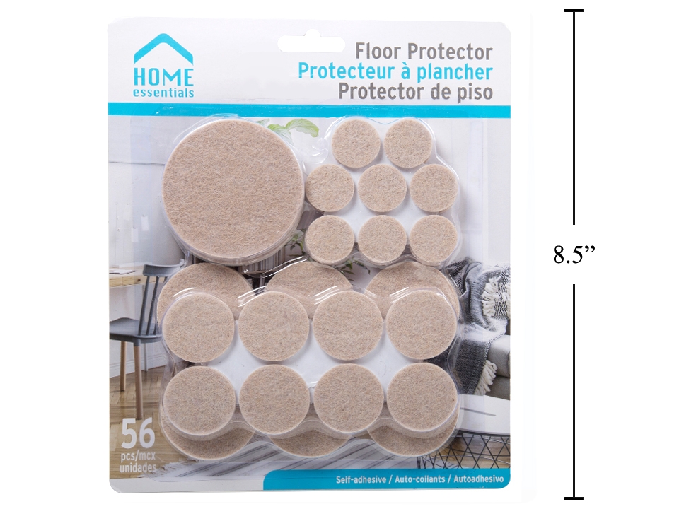 Felt Floor Protectors Self Adhesive - Assorted Sizes ~ 56 per pack-0