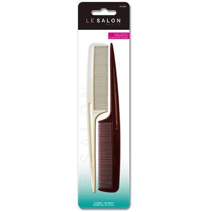 Le Salon Plastic Tail Combs - 8"L ~ 2 per pack-0