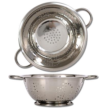 Stainless Steel Colander ~ 9.5" Diameter-0