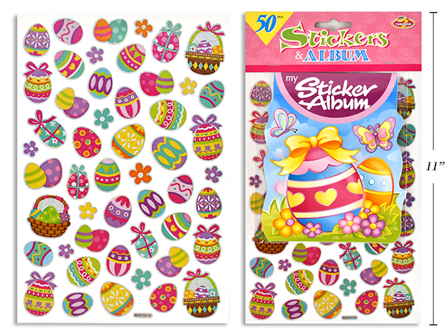 Easter Holographic Stickers w/Album Set-0