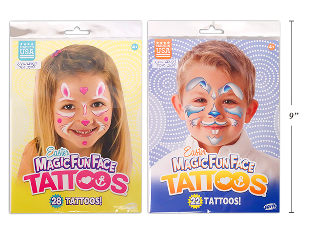 Easter Magic Fun Face Tattoos ~ Girl / Boy-0