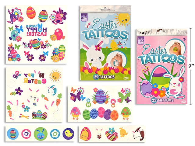 Easter Tattoos ~ 25 per pack-0