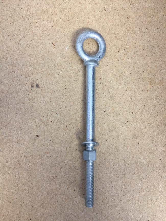 Eyebolt w/Nut & Washer ~ 3/8" x 6"-0