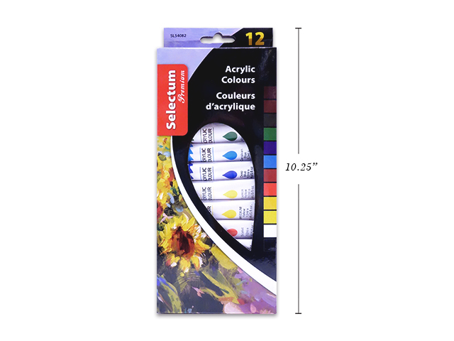 Selectum Acrylic Color Paints ~ 12 per box-0