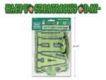 St. Patrick's Day Jointed Paper Banner ~ 5'5" L-0