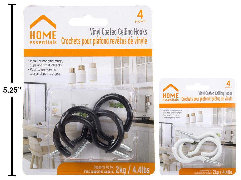 Vinyl Coated Ceililng Hooks ~ 4 per pack-0