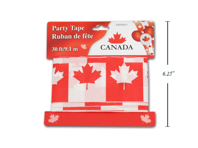 Canada Party Tape ~ 30' / 9.1M-0