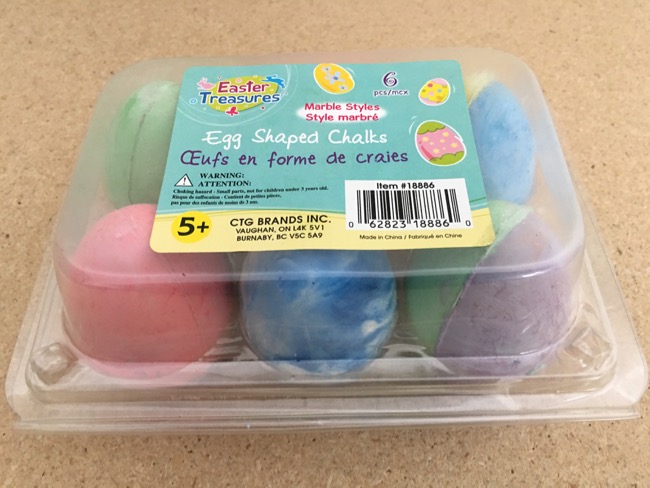 Easter Egg Shaped Chalk ~ 6 per pack-0