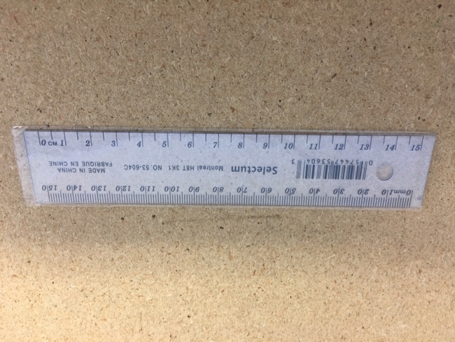 Transparent Flexible Ruler ~ 15cm -0