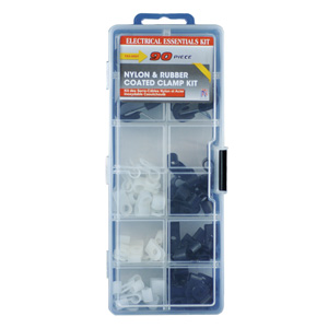 Nylon & Rubber Coated Clamp Assortment Kit ~ 90 pieces-0