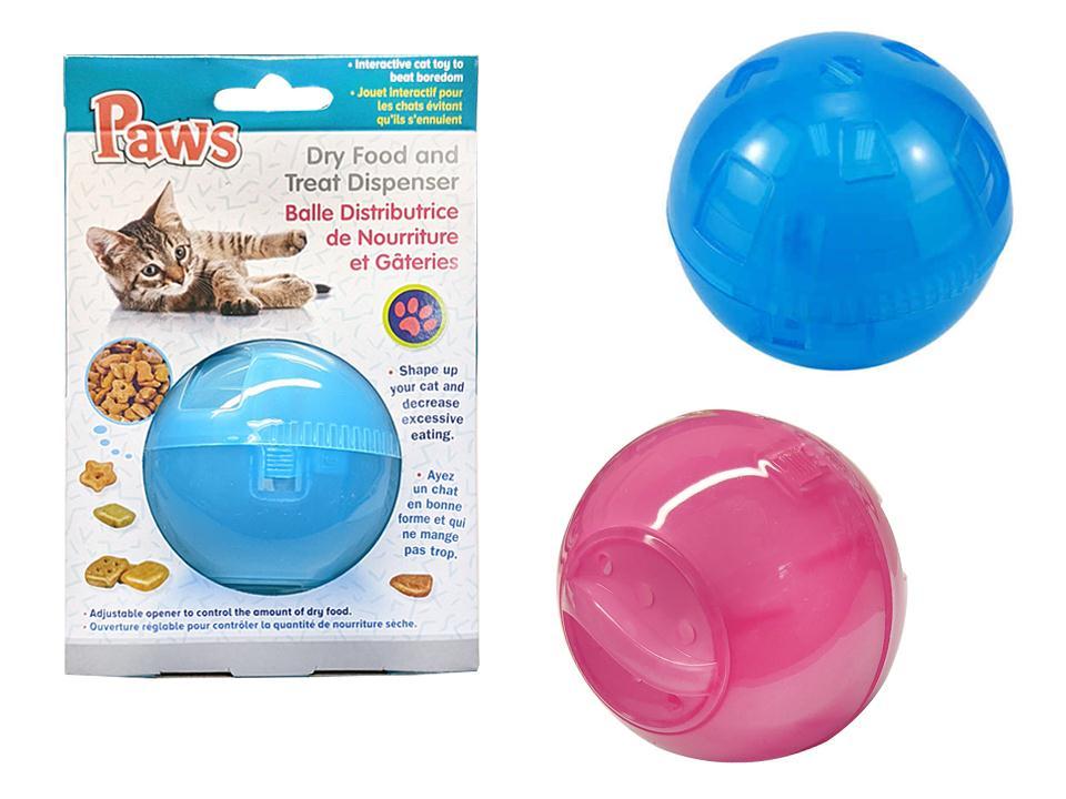 PAWS Cat Dry Food Treat Ball ~ 3.25"D-0