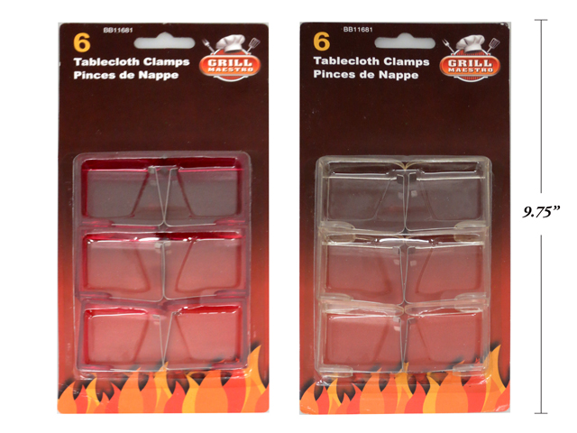Metal Tablecloth Clamps ~ 6 per pack-0