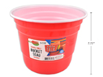 Double Wall Insulated Red Party Bucket - 200oz {5.9L} ~ 9-5/8"(D) x 7.7"(H)-0