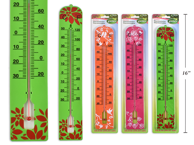 Jumbo Printed Plastic Thermometer - 15.75" -0