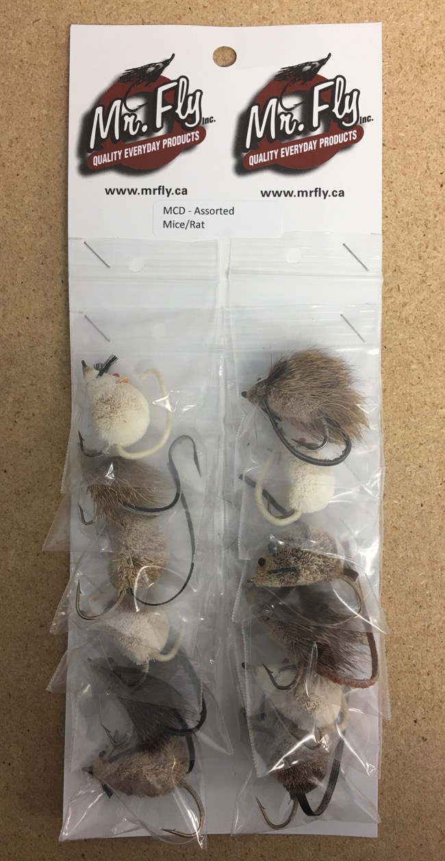 Assorted Mice / Rat Flies ~ 12 per card-0