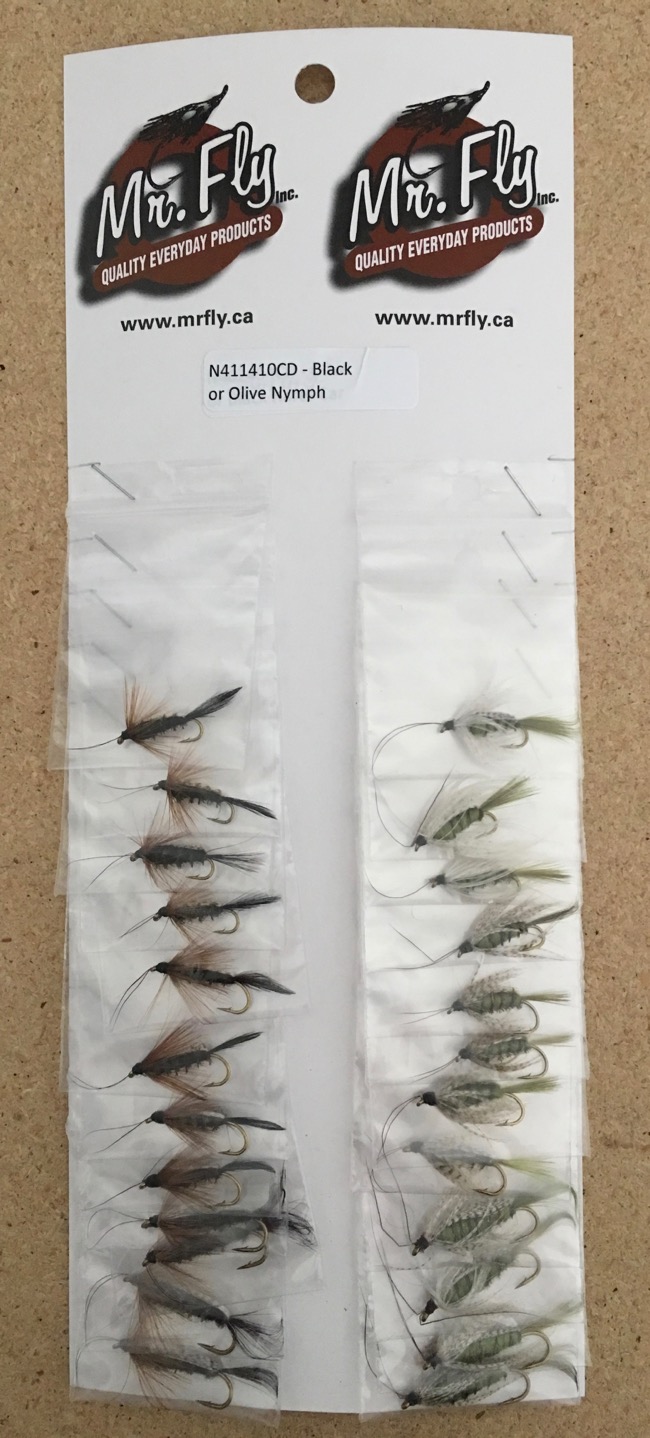 Black or Olive Nymph Flies-0