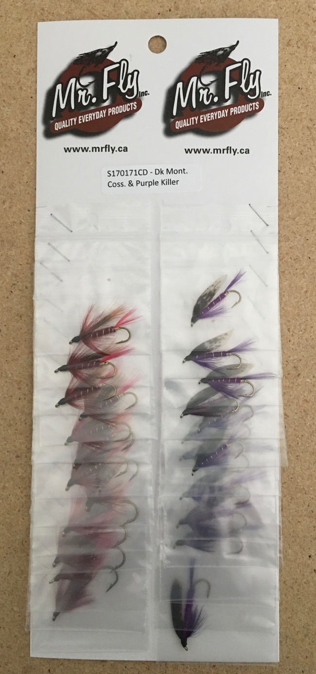 Dark Montreal Cossaboom & Purple Killer Streamer Flies-0