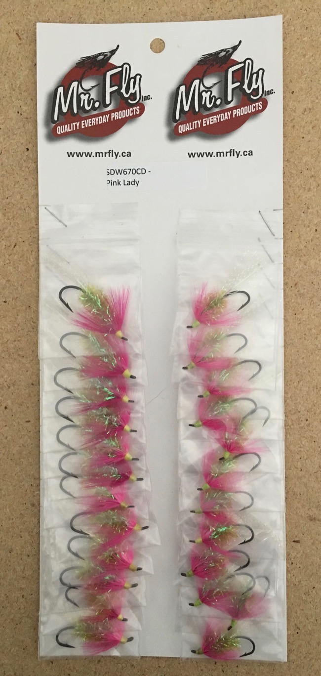 Pink Lady Fall & Black Salmon Flies-0