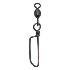 Compac Black Crane Swivels with Coastlock Snap ~ Size 5/0-0