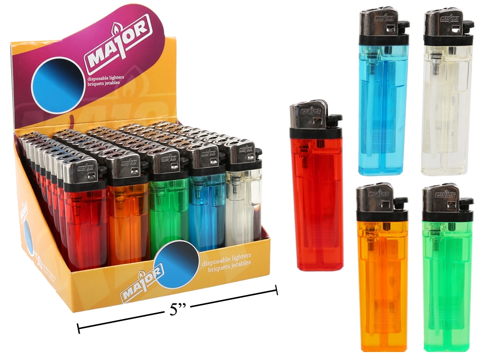 Disposable Transpartent Lighters ~ 50 per display-0
