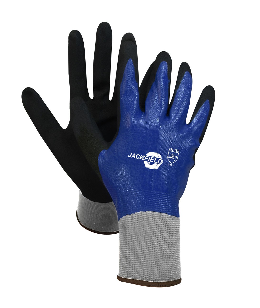Nitrile Gloves with Elastic Wrist ~ Blue-0