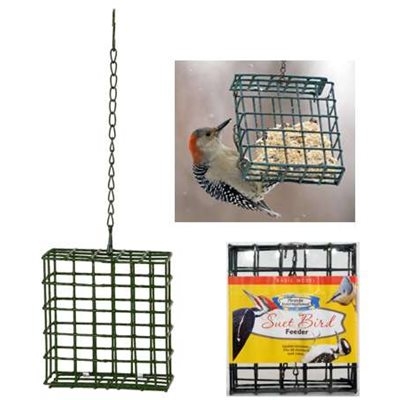 Hanging Single Bird Suet Cage Feeder -0