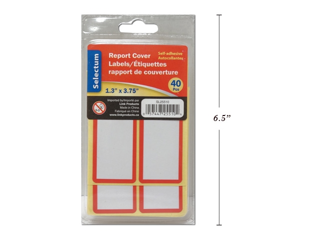 Selectum Report Cover Labels ~ 40 pieces-0
