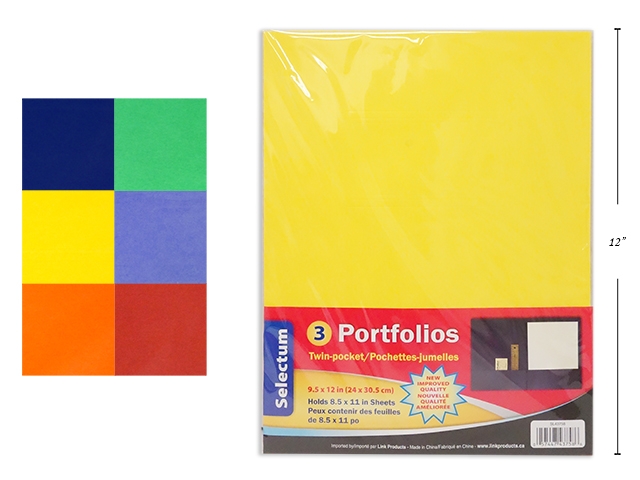 Selectum 2 Pocket Portfoilios ~ 3 per pack-0