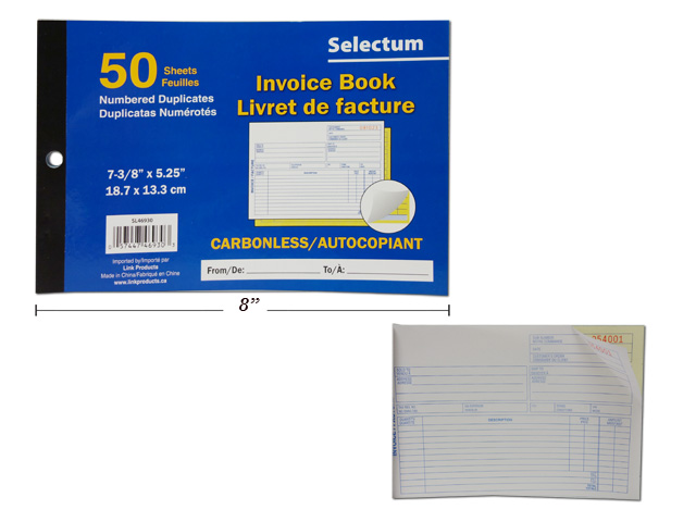 Selectum Duplicate Carbonless Sales Book ~ 50 sheets-0