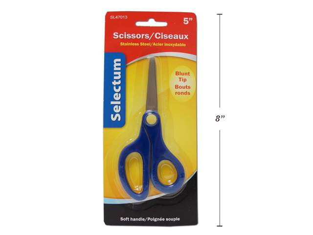 Selectum Scissors with Soft Handle - Blunt Tip ~ 5"-0